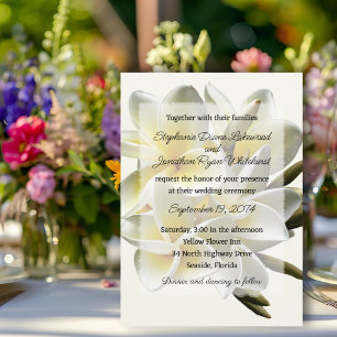 Invitación de Frangipani, Boda hawaiano