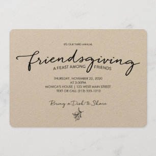 Invitación de Friendsgiving
