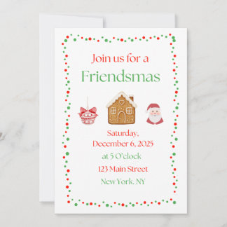 Invitación de Friendsmas