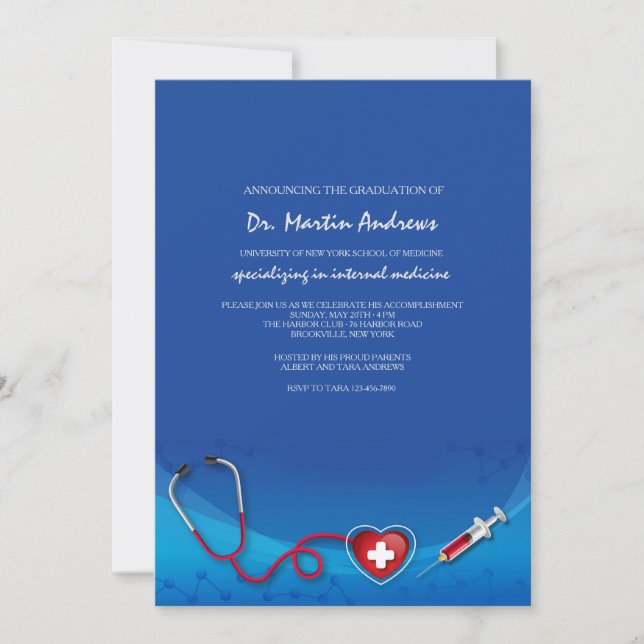 Invitación de frontera médica (Anverso)