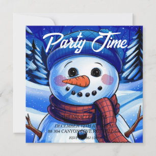 Invitación de Frosty el Muñeco de Nieve