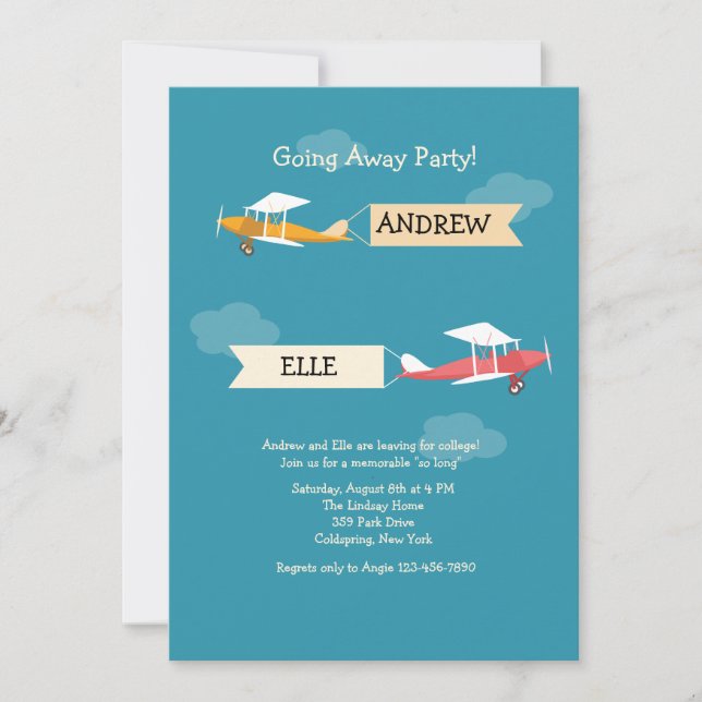 Invitación de fuera a la universidad (Anverso)