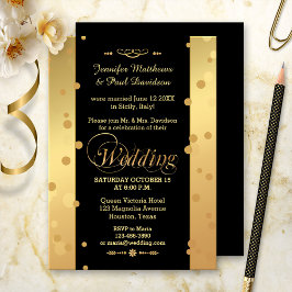 Invitación de fuga con confeti o fiesta posterior