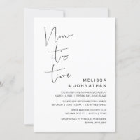 Invitación de fuga de novios, ahora es el momento