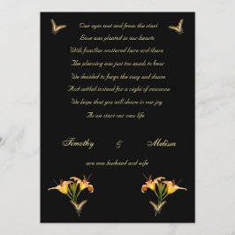 Invitación de fumigación de Lilies y Butterflies