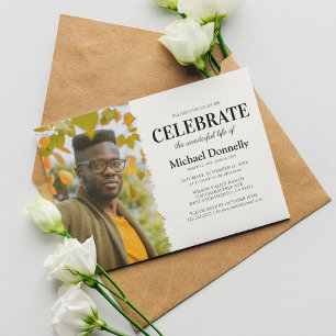 Invitación de Funeral de Celebración de la Vida co