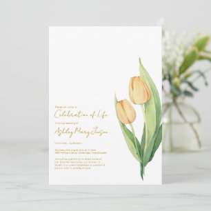 Invitación de funeral de celebración de la vida de