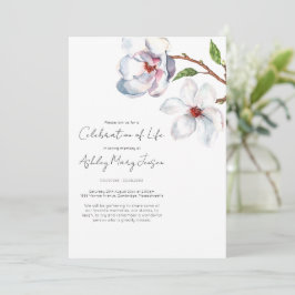 Invitación de funeral de celebración de vida de ma