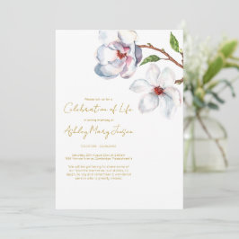 Invitación de funeral de celebración de vida de ma