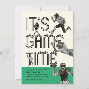Invitación de Fútbol Americano Es hora del parti