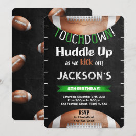 Invitación de fútbol editable