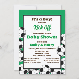 Invitación de fútbol editable