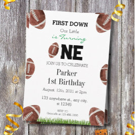 Invitación de fútbol primer año abajo