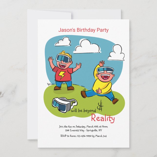 Invitación de Gafas de Simulación (Anverso)