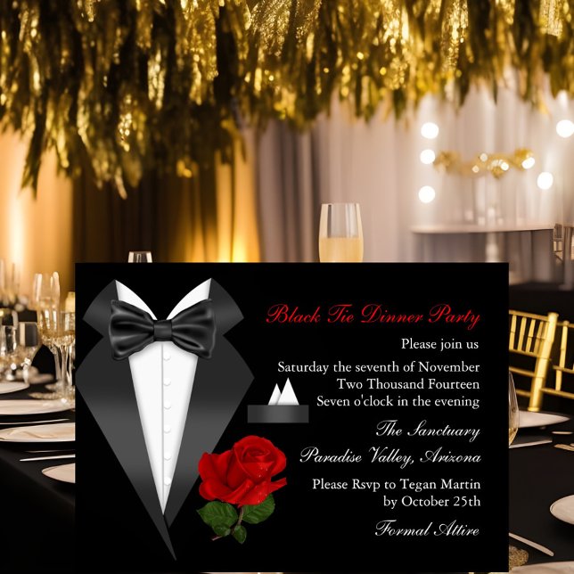 Invitación de gala a una cena de etiqueta con esmo (Subido por el creador)
