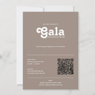 Invitación de gala corporativa minimalista elegant