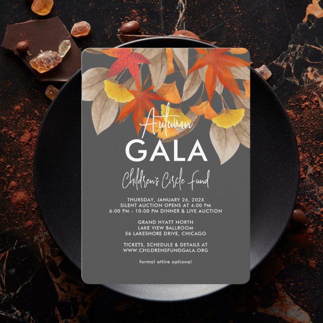 Invitación de gala de otoño (Subido por el creador)