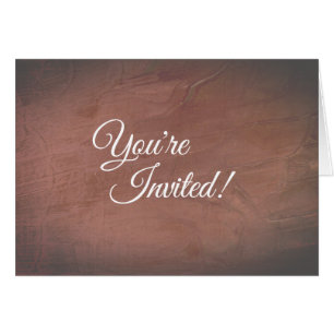 Invitación de gala de yeso de Borgoña alisada a ma