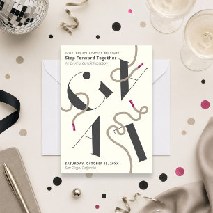 Invitación de gala de zapatillas: recaudación de f