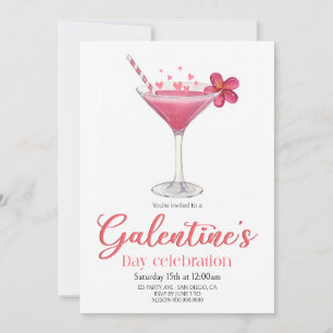 Invitación de Galentine's Day para chicas