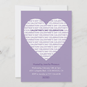 Invitación de Galentines San Valentín xoxo Amigas 