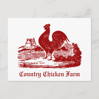 Invitación de gallinas para picnic, mercado de agr