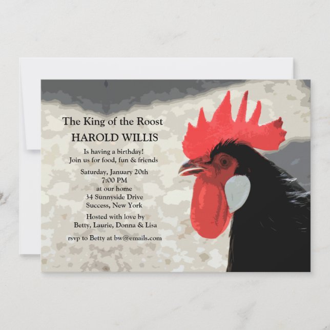 Invitación de Gallo (Anverso)