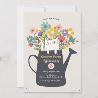 Invitación de Gato en Regadera