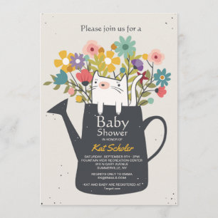 Invitación de Gato en una Regadera
