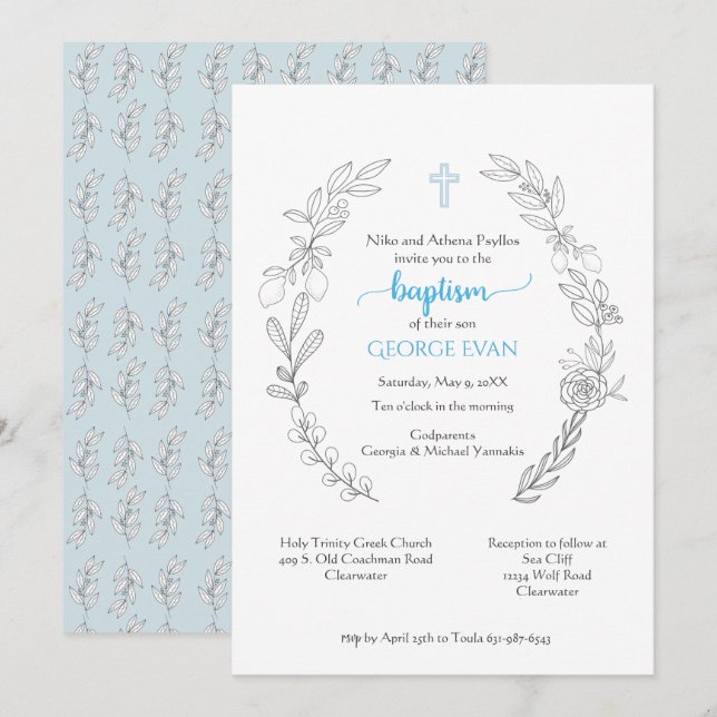 Invitación de George (Anverso / Reverso)
