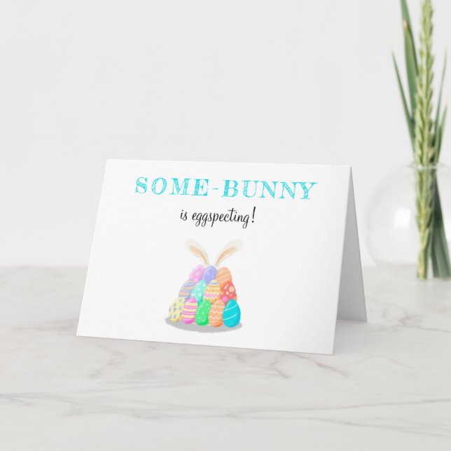 invitación de gestación de huevos de pascua divert (Anverso)