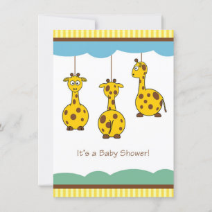 Invitación de Giraffe Baby Shower