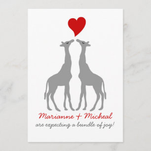 Invitación de Giraffe Baby Shower