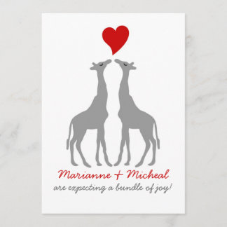 Invitación de Giraffe Baby Shower