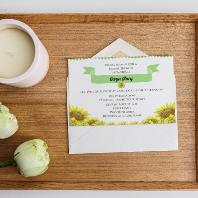 Invitación de girasol bonito (Subido por el creador)