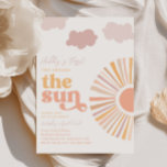 Invitación de Girly Sun First Birthday<br><div class="desc">Primer Viaje Alrededor De La Invitación De Cumpleaños Del Sol. ¡Listo para ser personalizado por usted!</div>