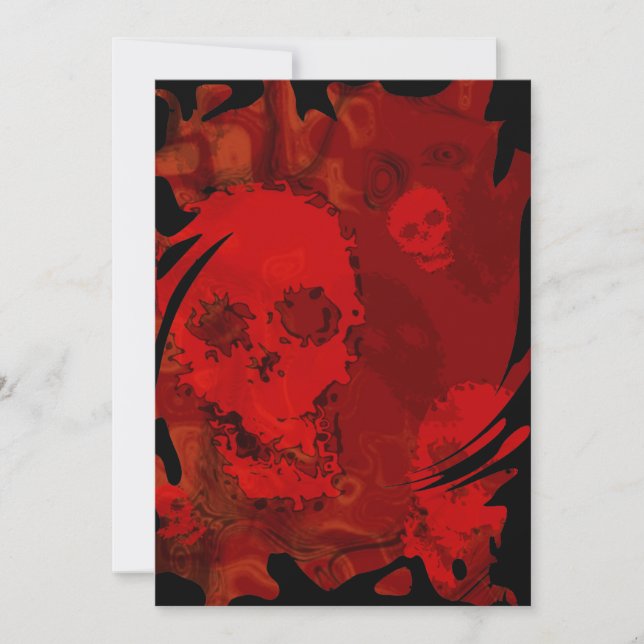Invitación de giro de Skull Specters Red (Anverso)
