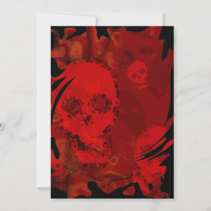 Invitación de giro de Skull Specters Red