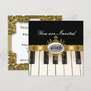 Invitación de glamour de fiesta de cumpleaños de n