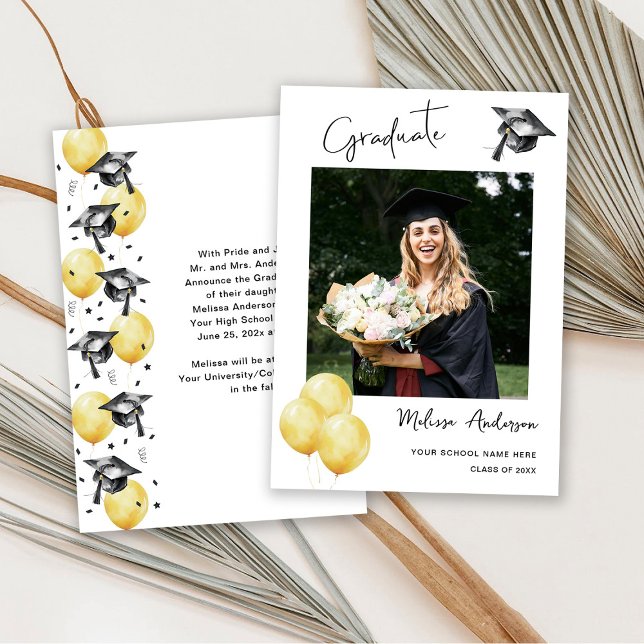 Invitación de globos para graduados de fotografía (Subido por el creador)