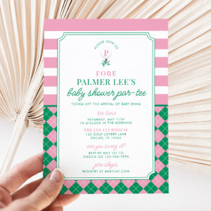 Invitación de golf Baby Shower Par-tee