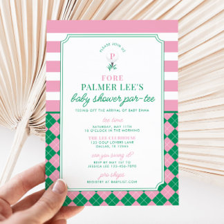 Invitación de golf Baby Shower Par-tee