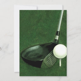 Invitación de golf en blanco