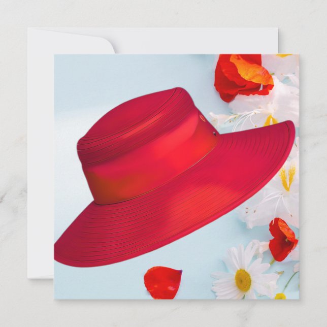 INVITACIÓN DE GORRA ROJO (Anverso)