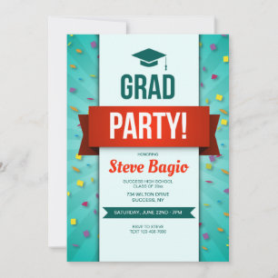 Invitación de Grad Party