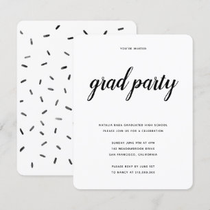 Invitación de Grad Party
