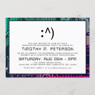 Invitación de Grado de Ciencias Informáticas Mínim