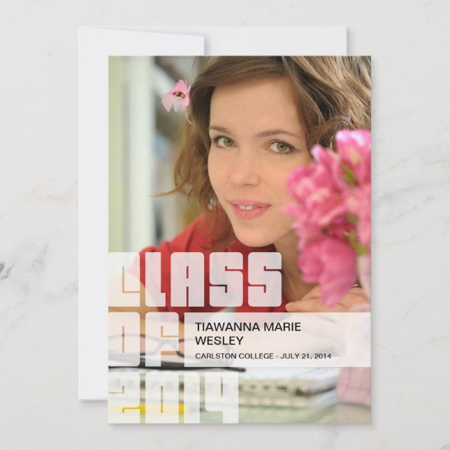 Invitación de graduación (Anverso)