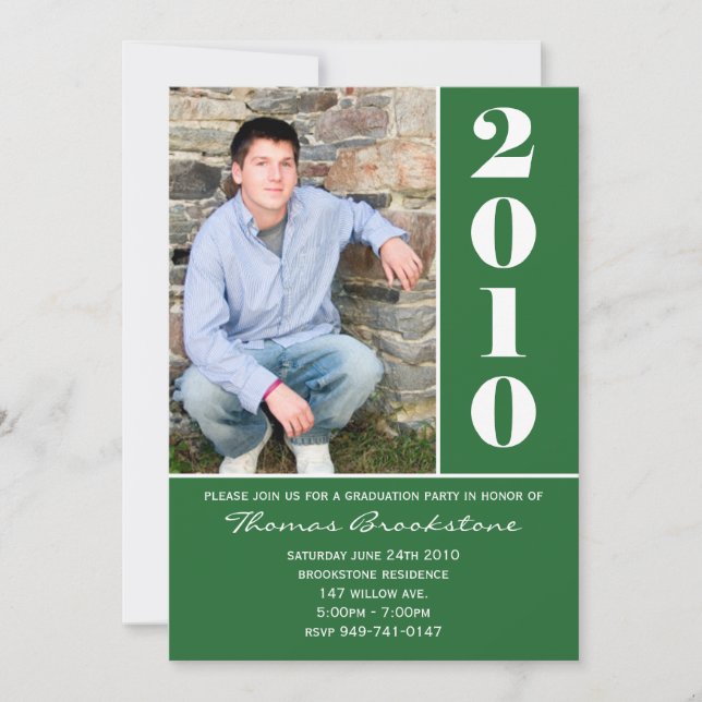 Invitación de graduación (Anverso)