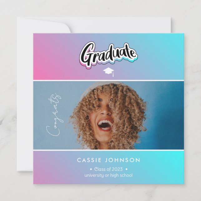 Invitación de graduación (Anverso)